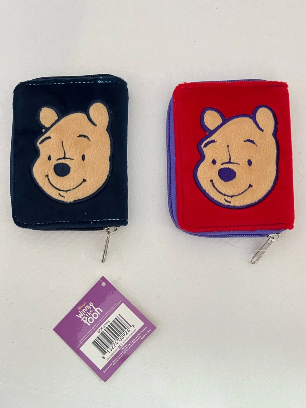 Vintage Disney Winnie the Pooh Plush Wallet - Y2K Deadstock